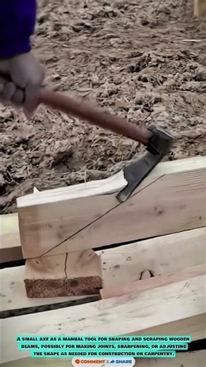 Wood Shaping Tool: Small Axe for Manual Precision Wood Shaping #innovationtools