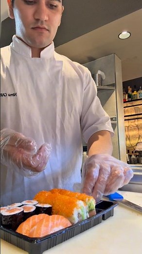 A Masterclass in Salmon: Crafting the Perfect Sushi Platter 🔪 #chef #chef