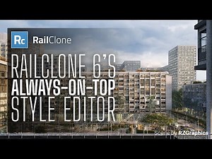 RailClone 6's always-on-top Style Editor