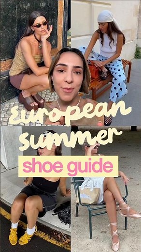 European Summee Shoe Guide 👟✨What shoes to pack for your euro trip #europeansummer #eurosummer