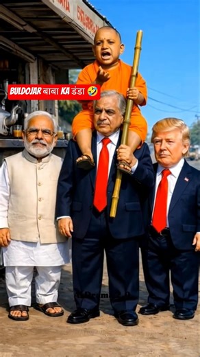 🤣Baba Buldozer Ka Action Mode On | Part-02 | Modi Ji, Yogi Adityanath & Donald Trump Hilarious Video