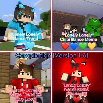 “Lonely Lonely“ Dance Meme [Version 1-6] - Mine-imator Minecraft Animation #shorts #minecraft #viral