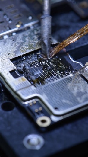 CPU Reballing, one of the most attractive parts of mobile repair #microsoldering #iphonerepair #phonerepair #androidrepair #reballing | REWA Tech
