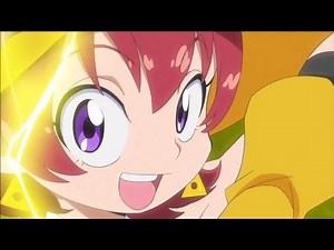(yellow costumes) Magical Girls Transformations Lights & Thunder (for Roxann Winslow)