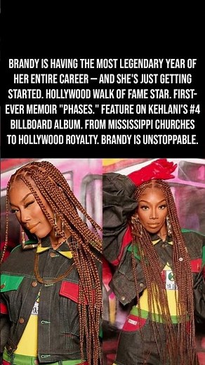 Brandy's 2026 Is LEGENDARY – Walk of Fame Star, Memoir & Kehlani Album All at Once 👑⭐🎤