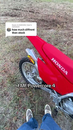 Customized Honda CRF with Upgraded Exhaust System