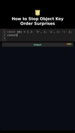 How to Stop Object Key Order Surprises #howto