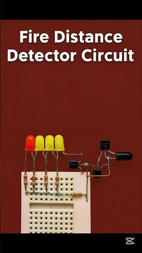 🔥 Fire Distance Detector Circuit | DIY IR Sensor Project with BC548 & LED