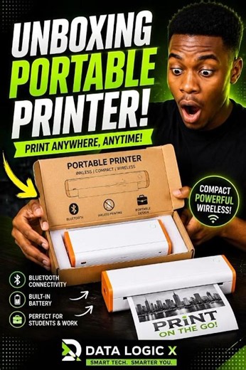 This Tiny Portable Printer Will Blow Your Mind! 🤯📱 | Unboxing & First Look