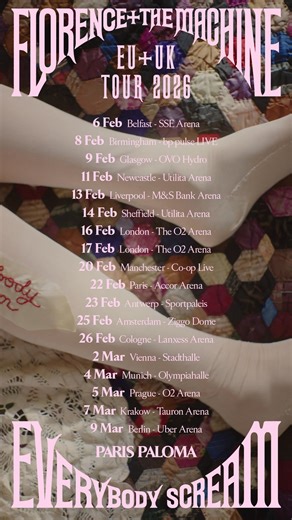 Show me the way, this feeling leads The ache, the kick, the need 🪡 Pre-order the new album on any format from the official store before Mon 1st Sept at 5pm BST to access the pre-sale on Wednesday 3rd Sept at 10am local https://florence.lnk.to/UK-EU-Tour-2026 Tickets on general sale from Friday 5th September at 10am local | Florence The Machine