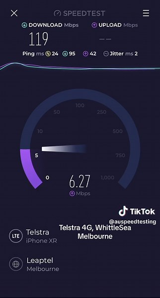 Telstra 4G Speedtest in Whittlesea Melbourne