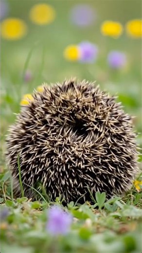 Hedgehog Show Off Natural Defense🦔✨ #viral #shorts #wildlife