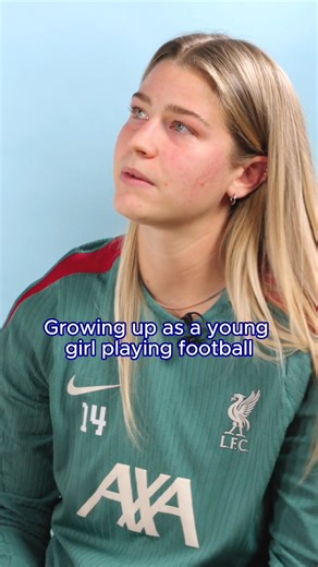 “Believe in yourself – hard work pays off” 💪 Hear from Marie Höbinger and Sofie Lundgaard as they share their advice to other aspiring players 🔴 | Liverpool FC