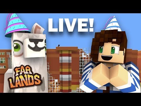 1 Year Birthday Party! | Far Lands Minecraft - LIVE NOW