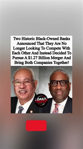 TWO historic Black-owned banks merge to form $1.27 BILLION powerhouse! 📈💰 #shorts