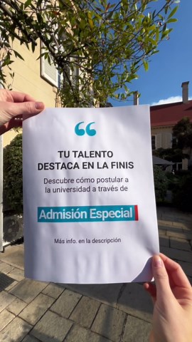 Admisión Especial a la Finis: Oportunidades Únicas