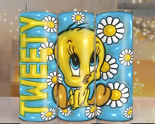 Tweety Bird Tumbler Wrap: Looney Tunes Fan Gear (digital Download) - Etsy