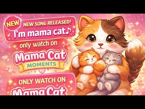 I’m Mama Cat 🎶 | New Song Released | Mama Cat Moments