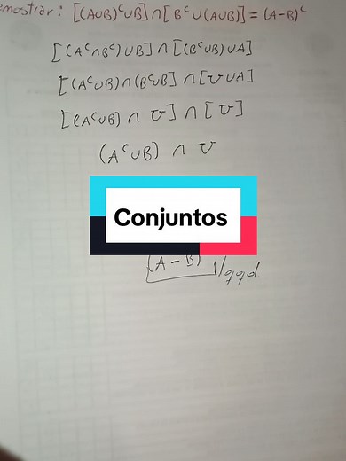 Leyes del Álgebra de Conjuntos: Igualdades y Demostraciones