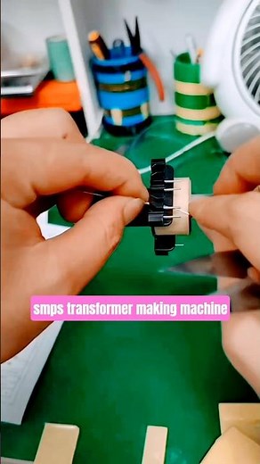 how to work automatic transformer winding machine? #satisfying #windingmachine #diyelectronics