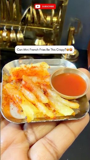 Tiny Kitchen French Fries Recipe 😋🍟#minicooking