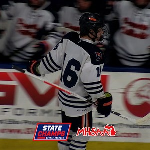 DIVISION 2 MHSAA Hockey State Final Flint Powers 2, Livonia Stevenson 2 as we head into OT Goal in 3rd period Ayden Cook - Flint Powers Watch the game LIVE on the NFHS Network | State Champs Michigan