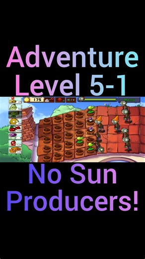 🔥 Adventure Level 5-1 in Plants vs. Zombies Without Sun Producers? 🤔