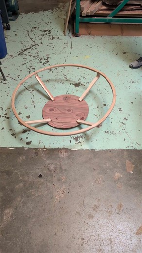 New Style Spike Ball Net made in the woodshop #woodworking