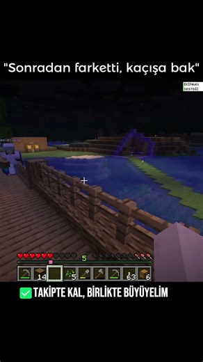 Efnar'ın kaçışı koparttı aq :D #minecraft #smp #shorts