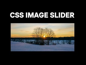Create a Stunning Image Slider with CSS Animation | No JavaScript!