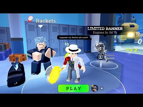 How to upgrade Rackets in RACKET RIVALS (Roblox)