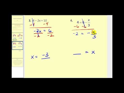 Solving Two Step Equations: A Summary
