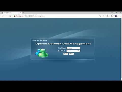 Configuración Internet ONU / ONT C-DATA