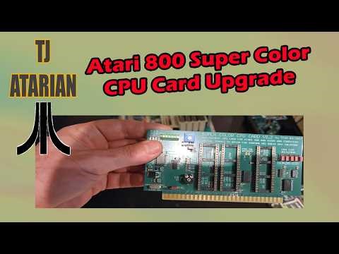 Atari 800 Super Color CPU Card Upgrade