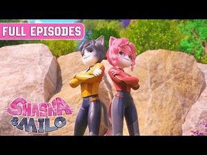 Shasha & Milo | S1 E1-3 | Cats & Curiosities, Be More Cat, Frankencat | TRIPLE EPISODE