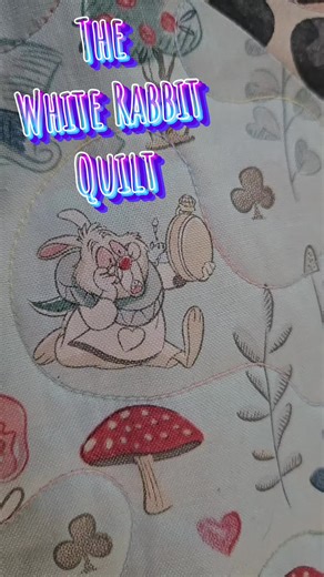 Creative White Rabbit Quilt Design for Disney Fans