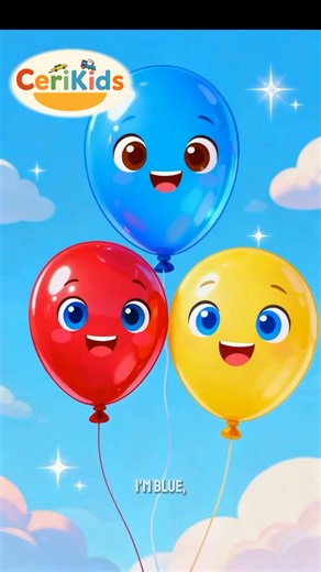 GET TO KNOW THE CHEERFUL COLORS OF BALLOONS🥳🎈🎈 #balloon #kids #learning