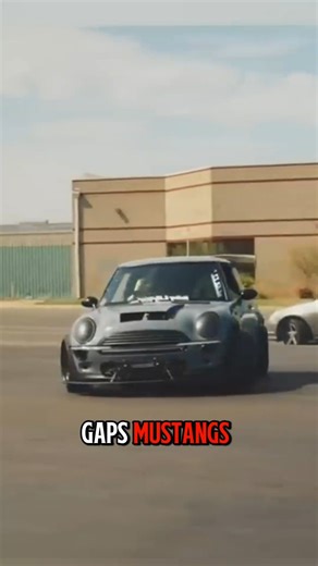 “Mini Cooper With a Corvette Engine?! 🤯 LS3 V8 Swap Madness#carlover #viralvideo #shortvideo #car
