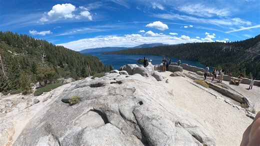 Scenic views from Emerald Bay State Park just off highway 89 above Lake Tahoe. You can park here and hike down to the historic Vikingsholm Castle. I'll have a video of the tour we did coming out soon! | Adventures With Jeff Martinez