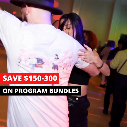 BLACK FRIDAY: Save $50-300 on all online Salsa & Bachata Programs. Get the same methods and exercises we use with our students to turn them into fun, confident and talented social dancers. Programs include: ✅ Salsa Program. The most comprehensive salsa on1 and on2 program out there. ✅ Bachata Program. Learn a mix of traditional, modern and sensual bachata and confidently dance to any song. ✅ Salsa Ladies Styling. Natural movement, elegant arms and styling options for your solos AND partner work.