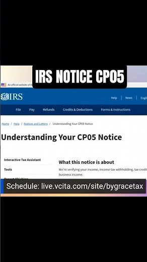 2026 IRS TAX Notice | Letter CP05 #howto #taxseason #money