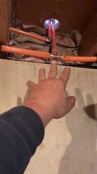 Toe kick heater plumbing explained.