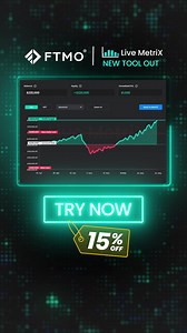 Discover your Live MetriX now with 15% off on all FTMO Challenges | FTMO.com