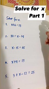 8.1K views · 22 reactions | Solving for x Part 1 #mathematics #maths #mathreels #CSEReview #MathPH | Math Problems PH | Facebook