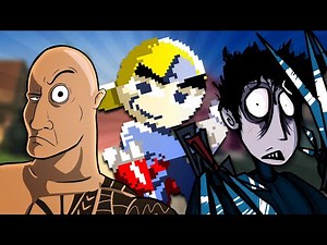 The Rock vs Paperboy vs Edward Scissorhands - RAP BATTLE! ft. Chase Beck, Commander Jacob & Zawesome