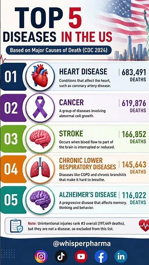 Top 5 Diseases in the US: Leading Causes of Death Explained