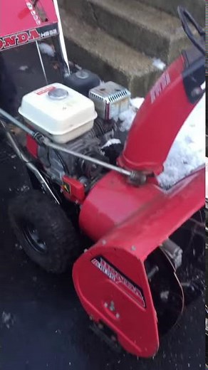 Honda HS55 Snowblower start and run