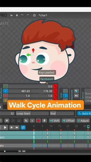 walk cycle animation #2danimation #animation #3danimation #motiongraphics
