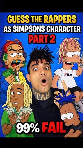 Guess The Rappers As Simpsons Characters Part 2￼