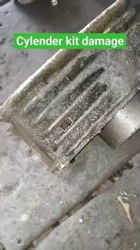 The cylender kit was damaged due to the loose timing chain #aluminium welding